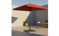 Large Square Patio Umbrella Waterproof Heavy Duty Sun Umbrella Anti-Pinch Square Shape Garden Parasol for Street Vendors, Beach, Courtyard