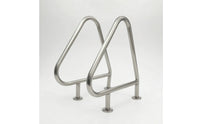 Pool Handrail Corrosion Resistant Swimming Pool Handrail Grab Rail with Base Plate Rust Proof Hardware Stable