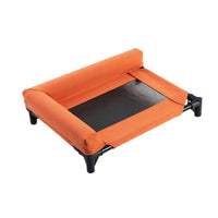Breathable Elevated Dog Bed Lightweight Pet Cot with Bolsters Comfortable Dog Cot Long-Lasting for Dogs, Pets, Cats, Indoor