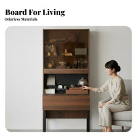 shelving unit with Bench Display Shelving Wall Unit Multi-Functional Storage Cabinet for Book Lovers, Office Managers, Living Room, Library