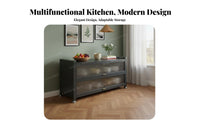 Microwave Oven Stand with Storage Multifunctional Microwave Stand with Storage Large Capacity Multi-Layer Kitchen Cabinet for Homeowners, Dining Room