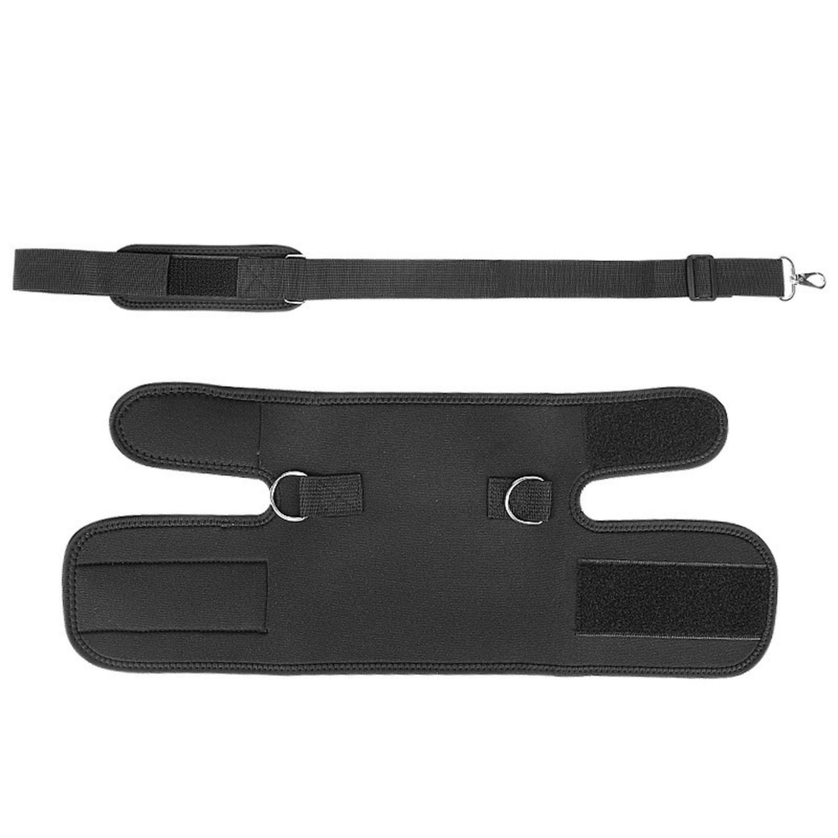 Adjustable Leg Fixation Strap with Cuff Resistance Posture Training Strap with Clip Long-Lasting Leg Cuff with D-Rings Exercise for Athletes