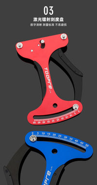 TOOPRE Bicycle Spoke Tension Meter, Aluminum Alloy, for Wheel Truing