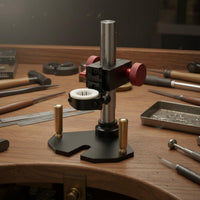 Aluminum Alloy Body Micro Engine Engraving Stand Laser-Etched Scale Precision Carving Tool Holder Brass Rack and Pinion Engraving Depth Control Stand Stable Support for Woodworkers