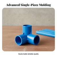 UPVC Water Pipe Connector Easy Installation PVC Pipe Fitting Pressure Resistant PVC Tee Corner Connector for Plumbers, Hobbyists, Gardening, Aquariums