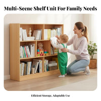 Floor-Standing Cubby Organizer with Doors Multifunctional shelving unit Simple Design Storage Cabinet Space-Saving for Families, Homeowners, Living Room, Bedroom, Home Office, Entryway