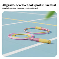 Double-bearingBearing Kids Jump Rope Ribbed Grip Speed Jump Rope Storage Pouch Skipping Cord Ball Bearings for Children, Beginners, Exercise