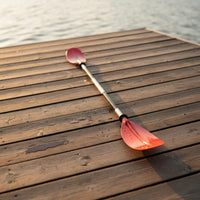 Paddle for Kayaking 4-Section Aluminum Paddle for Kayaking Straight Shaft Water Sports Gear for Kayaking, Inflatable Boat, Rafting