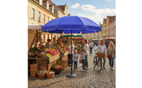 Waterproof Round Sun and Rain Umbrella Protection Large Outdoor Sun Umbrella Wind Resistant for Vendors, Patio, Beach