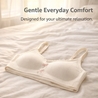 Push Up Bra for Women with Thin Padding and No Underwire, Non Wired T-Shirt for Everyday Comfort, Breathable Nylon Spandex Blend