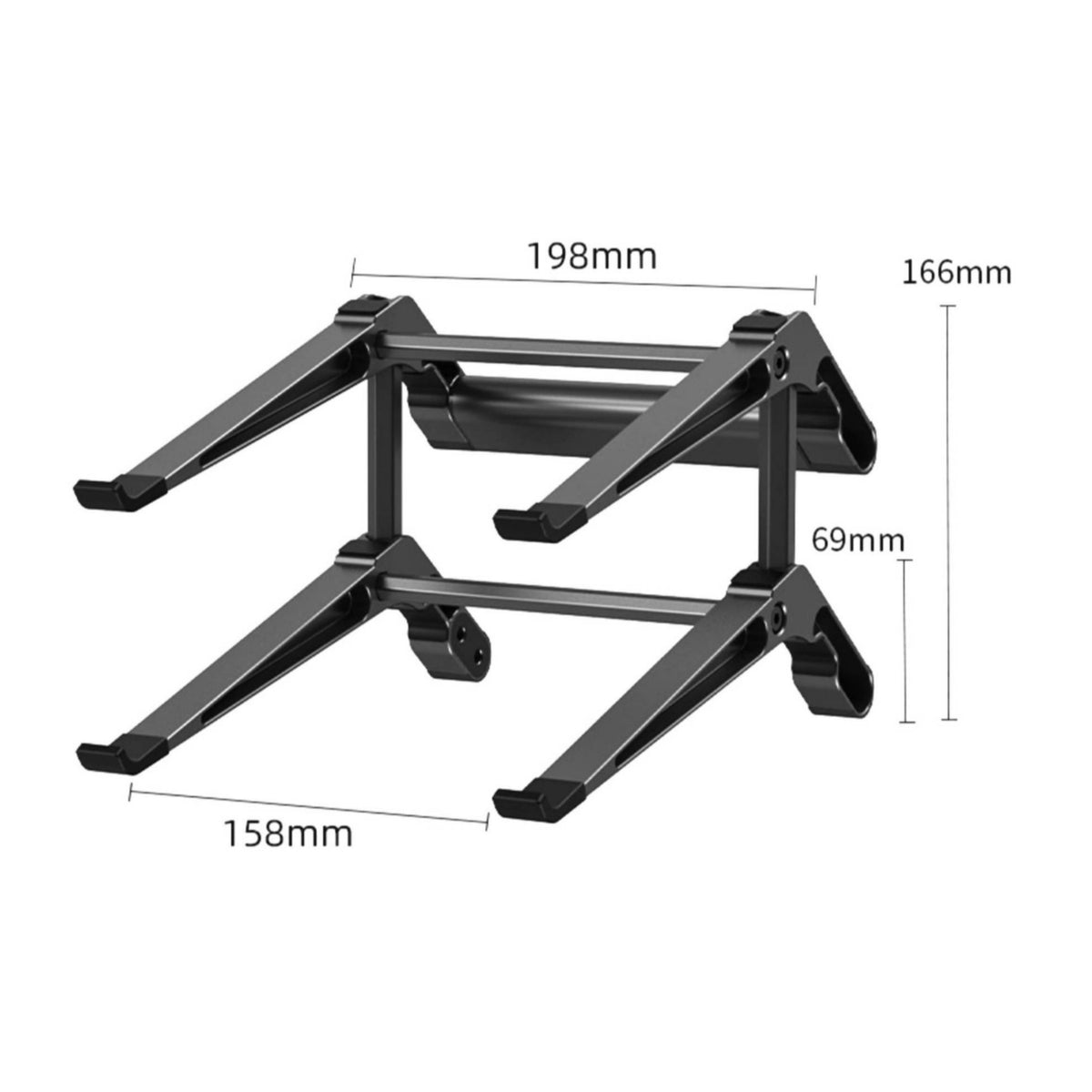 Two-tierLayer Laptop Riser with Usb Hub Multi-Port Laptop Stand with Docking Station Ergonomic USB-C Hub Stand for Workstations