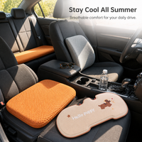 Summer Car Seat Cushion Set with Cooling Gel and Breathable Design
