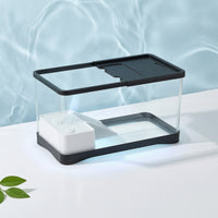 Turtle Tank with Basking Platform Easy to Clean Turtle Tank Reptile Habitat Multifunctional Terrarium Pet-Safe for Home