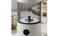 Electric Milk Frother White Base Milk Frother Compact Storage Beverage Mixer