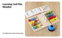 Bell Wooden Battle Maze Game Screenunplugged Fruit Marble Maze Game Brain Teaser Learning Toy Sturdy