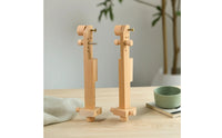 Clamp-on Embroidery Hoop Stand Adjustable Embroidery Frame Stand Beech Wood Cross Stitch Holder Sturdy for Embroiderers