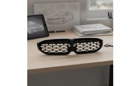 Glossy Black Car Grille with Mesh Insert ABS Front Grille Mesh Long-Lasting Painted
