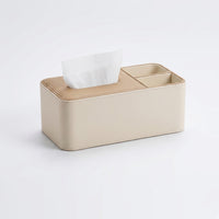 Tissue Paper Holder for Office Desk and Home Office, Leather Tissue Box with Stitched Edge, Facial Tissue Box Holder, Car Tissue Box Cover