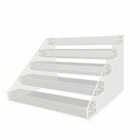 Multi-Level Display Rack Space-Saving Tiered Collectible Stand Easy Assembly