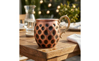 Copper Mixed Mug Cold Drinks Dimpled Copper Mug