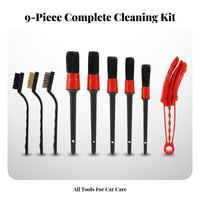13 Pieces Car Detailing Brush Set Versatile Car Wash Accessories Kit Scratch Auto Interior Cleaning Kit for DIY Cleaners