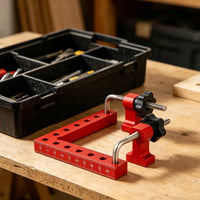 Aluminum Alloy 90 Degree Corner Clamp High Precision 90 Degree Positioning Square Right Angle Clamping Jig Rust-Proof for Carpenters, Woodworkers, DIY Enthusiasts, Cabinet Making, Furniture Building