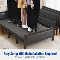 Folding Bed, Four-Fold Design, Portable, Hard Board, Home, Small Space, Bedroom, New Model