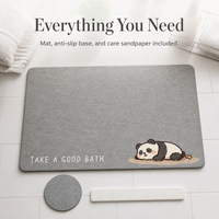 New Quick Dry Diatomaceous Earth Bath Mat Absorbent Non-Slip Bathroom Floor Mat