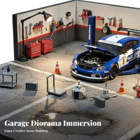 1:64 Scale Mechanic Figures Highly Detailed Car Repairman Figurine Set Miniature Repairman Figurines Realistic Poses
