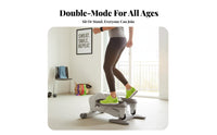 Mini Elliptical Machine Quiet Compact Leg Low Impact Exercise Compact Foot Stepper for People with Restricted Mobility, Office Workers