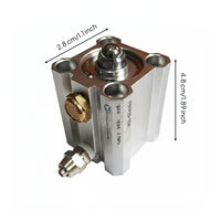 Steel Ball Scissor Lift Cylinder Metal Body Safety Release Cylinder Pneumatic Elevate & Secure Release Valve for Auto Repair Technicians, Mechanics, Garage