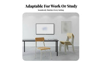 Simple Design Metal Frame Student Chair Long-Lasting Construction Molded Shell Stacker Lightweight Dining Seat Easy to Clean for Educators, Office Workers, Classroom, Training Room, Reception Area, Library