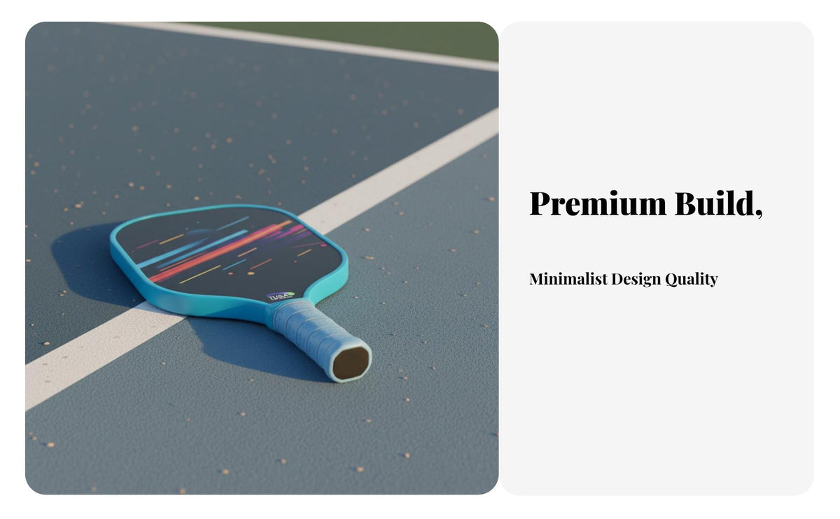Fiberglass Pickleball Paddle Wide Sweet Area Lightweight Pickleball Racket High Elasticity Ergonomic Grip for Beginners, Outdoor
