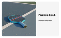 Fiberglass Pickleball Paddle Wide Sweet Area Lightweight Pickleball Racket High Elasticity Ergonomic Grip for Beginners, Outdoor