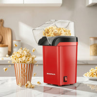 Electric Hot Air Popcorn Machine Small Hot-Air Popcorn Popper Countertop Appliance Oiloil-Not-Required for Families, Students, Movie Nights, Home, Dorm Rooms