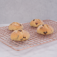 Metal Baking and Cooling Rack, Non-stick, White, 15 Inches
