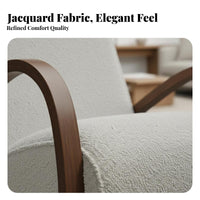 Italian design Upholstered Single Sofa Minimalist Design Upholstered Armchair Post-Modern Aesthetic Accent Chair Soft Fabric Upholstery for Homeowners, Readers, Interior Designers, Living Room, Bedroom, perusing corner, Office