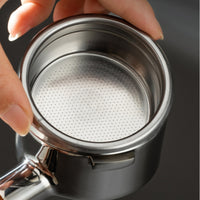 Easy to Clean Portafilter Basket Food Grade Espresso Filter Basket Long-Lasting Stainless Steel Coffee Filter Rustproof for Home Kitchen