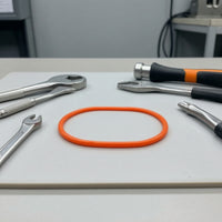 Rubber Sealing Loop Replacement Seal Sealing Loop Gasket Orange Leakproof for Machine Maintenance