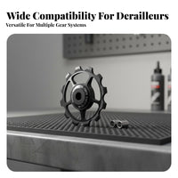 Rear Derailleur Pulley Wheel Lightweight Ceramic Bearing Guide Wheel Aluminumuminum Uminum Derailleur Pulley Long-Lasting Cycle