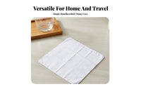 White Cotton Handkerchief Absorbent Gender-Neutral Cotton Hand Towel Soft