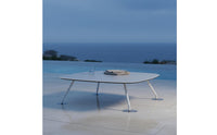 Aluminum Patio Sofa Set Waterproof Balcony Sofa and Table Set Sun Resistant Simple Design for Hotel, Villa