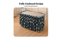 Soft and Comfortable Heated Table Cover Long-Lasting Heat Retention Mahjong Table Surround Anti-Pilling for Families, Adults, Winter, Dining