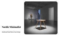 Nordic aesthetic Wood Frame Clear Chair Transparent Design Dining Seat With Armrests Household Furniture Designer Inspired for Interior Designers, Restaurant Owners, Kitchen, Living Room, Home Office, Special Events