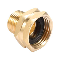 Hose Fitting with Washer Brass Hose Adapter Pipe Adapter Leak Proof Corrosion Resistant for Gardeners, Garden, Irrigation