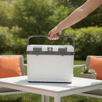 Insulated Ice Chest with Ice Packs Lightweight Hard-Sided Chiller with Handle Versatile Insulated Cooler for Camping, Barbecue