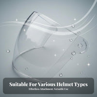 Anti-Fog Motorcycle Helmet Visor Protection Replacement Helmet Lens Waterproof Universal Face Visor Crystal-Clear
