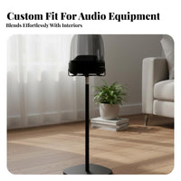 Stable Base Speaker Floor Stand Anti-Slip Design Floor Speaker Stand Sturdy and Long-Lasting Audio Accessory Carbon Steel Construction for Home Theater Enthusiasts, Audiophiles, Music Lovers, Living Room, Bedroom, Office