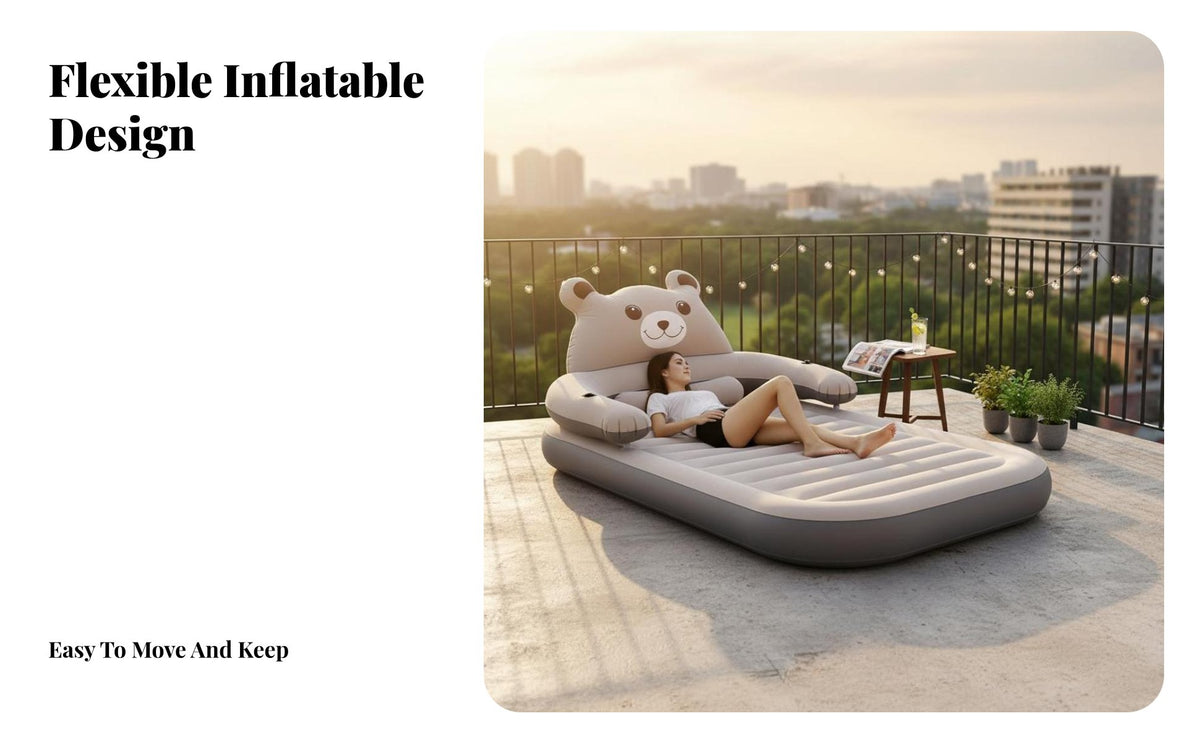 Cute Cartoon Design creatureShaped Lounger Plush and Soft Frameless Lounge Chair Lightweight Lazy Sofa No Assembly Required for Adults, Teenagers, Students, Bedroom, Dorm Room, Playroom, Office