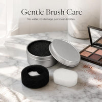 Makeup Brush Dry Cleaning Box with Sponge for Quick Color Switch